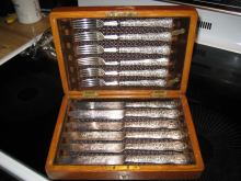 dessert set made by Harrison Brothers & Howson