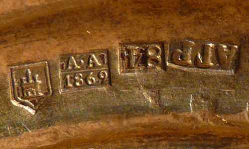 Russian silver chalice hallmarks