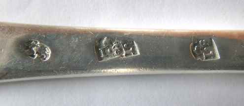 French silver flatware set