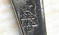 Sterling maker's mark of Peter Harache II