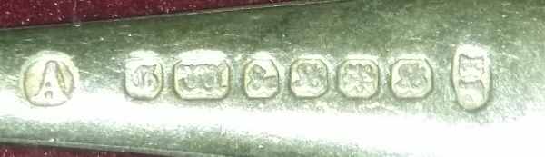 English silverplate spoons mark