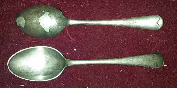 English silverplate spoons