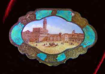 Very rare scene from a work titled View of Piazza della Signoria