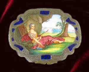 This scene is based on Nattier's work titled Marie Adelaide of France as Diana