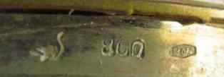 manufacturer's mark  upside down