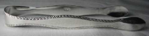 silver sugar tongs: William Bateman 1815/16