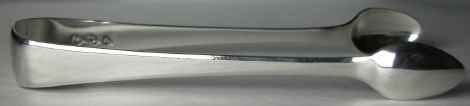 silver sugar tongs: Thomas Purver & Edward Furnice - 1815
