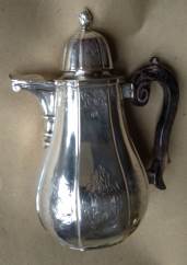 silver coffee pot