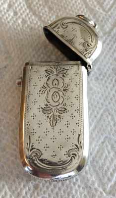 Dutch silver vesta case