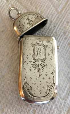 Dutch silver vesta case