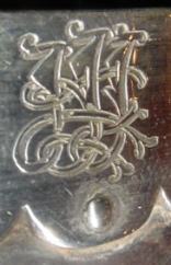coconut cup with crest and monogram