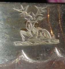 coconut cup with crest and monogram