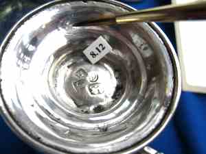 affixing printed identification labels to silver with Soluvar