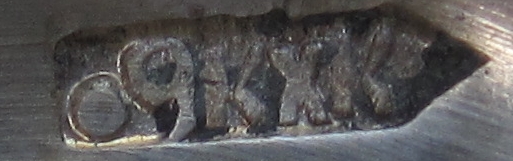 Manufacturer 9KXK: 9 for 1969 and the KXK for Kubachensky Khudozestwenny Kombinat