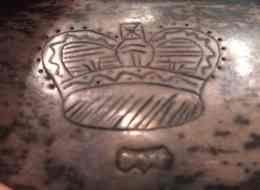 silver gorget from an Indian site in Alabama