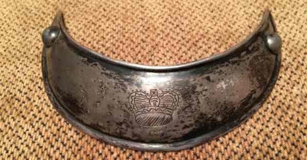 silver gorget from an Indian site in Alabama