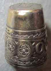 Brass thimble in a private collection