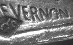Signature of designer/engraver Frdric Charles de Vernon