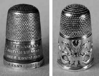 thimbles commemorating Creation of the Prince of Wales