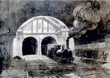 The Thames Tunnel allowed sufficient space for trains