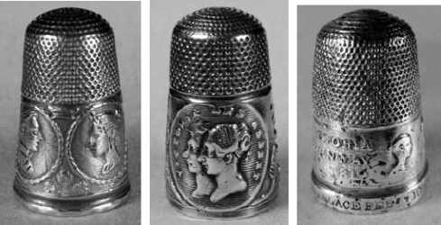 thimbles commemorating Royal Wedding