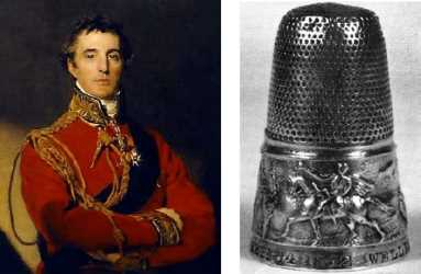 The Duke of Wellington and the thimble commemorating his death