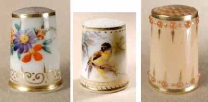 Royal Worcester Porcelain Company thimbles