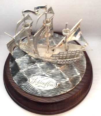 Sir Walter Raleigh's Golden Hind; limited edition model