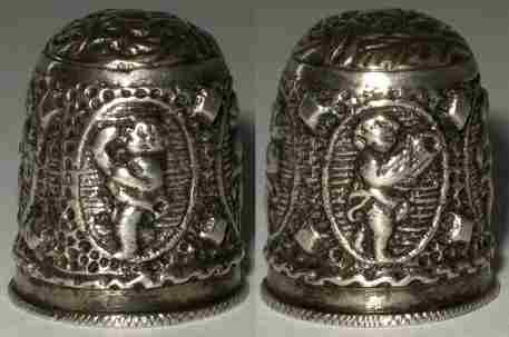 unidentified silver thimble