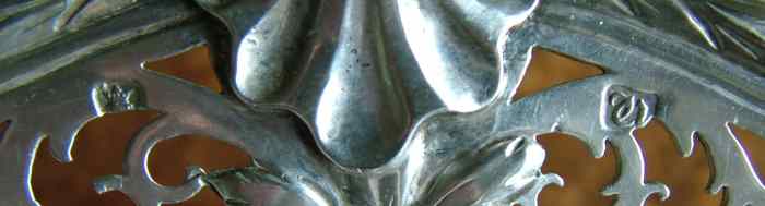 silver basket with English and French marks