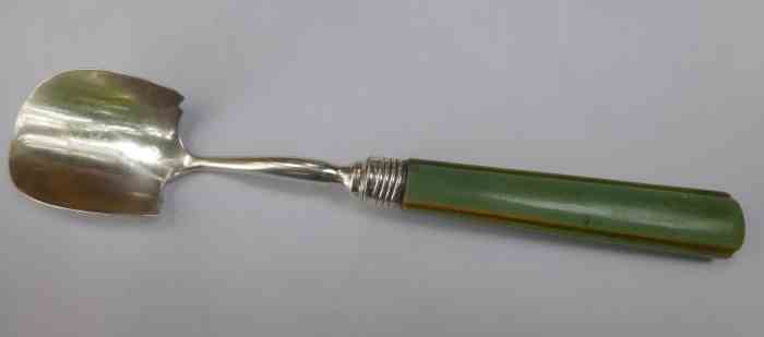silver cheese scoop