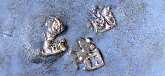 Moskow 1721 silver beaker mark