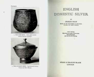 English Domestic Silver by Charles Oman