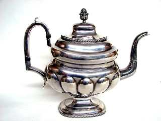 Silver teapot mard B. Ivers & Co