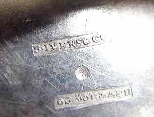Silver teapot mard B. Ivers & Co
