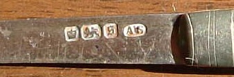 silver fruit knife