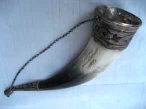 wine drinking horn