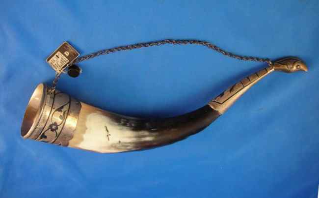wine drinking horn