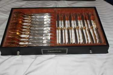silver flatware set Bruckmann & Sohne