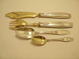 silver flatware set Bruckmann & Sohne