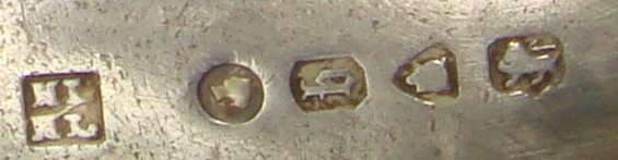 silver spoon made by Wakely & Wheeler