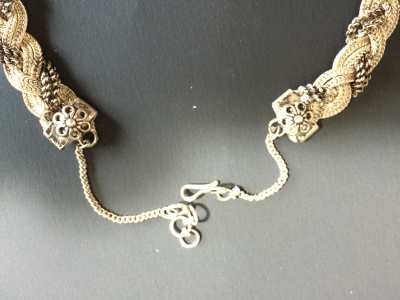 silver necklace