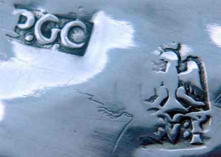 Palermo silver dish: mark