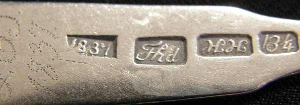 unidentified mark on a silver spoon