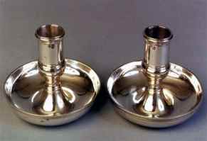 Pair of travelling candlesticks, 1788, Jean-Pierre Charpenat