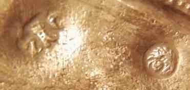 silver prayer sheet mark: assayer Zuanne Cottini