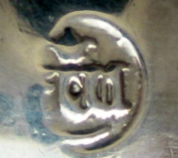 Samuel Wood silver salt cellar hallmark