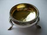 A pair of Cauldron Silver Salts, Sheffield, 1878