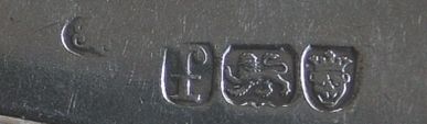Top Marked Spoon (Maker's Mark Rubbed) London 1781/2 Top Marked Spoon (Maker's Mark Rubbed) London 1781/2