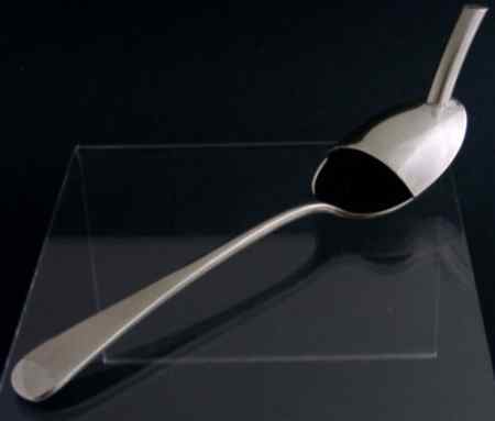 silver medicine spoon